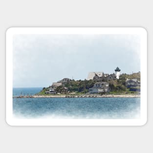 Lighthouse Point in Watercolor Sticker